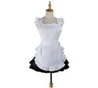 Love Potato Cute White Retro Kitchen Restaurant Women Aprons for Women Girls Waitress Apron for Gift