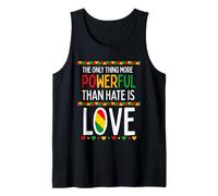 Love Powerful Than Hate Black History Month Tank Top