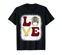 Love Principal Life Leopard Messy Bun T-Shirt