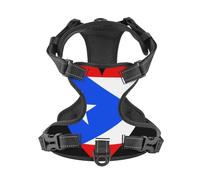 Love Puerto Rico Flag No Pull Dog Vest Harness for Small Medium Large Dog Puppy Pets Cats Outdoor Walking