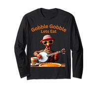 Love Pumpkin Pie Retro Thanksgiving Family Dinner Fun Long Sleeve T-Shirt