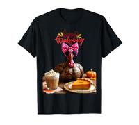 Love Pumpkin Pie Retro Thanksgiving Family Dinner Fun T-Shirt