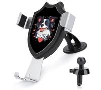 Love Puppy Border Collie Dog Phone Holder Universal Car Windshield Dashboard Phone Mount