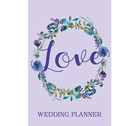 Love | Purple Floral Wedding Planner: Beautiful modern bride violet notebook