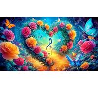 love Puzzle Game 1000 Piece Recycled Paper Impossible Hard Difficult Challenging for The Whole for Women, Gifts for Men 38x52cm/1000pcs