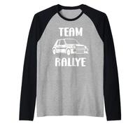 Love Rallye Race Simple Funny Car Team Rallye Raglan Baseball Tee