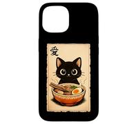 Love Ramen Cat Kawaii Noodle Bowl Anime Ramen Katze Case for iPhone 15