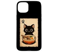 Love Ramen Cat Kawaii Noodle Bowl Anime Ramen Katze Case for iPhone 15 Plus