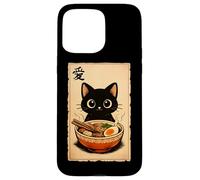 Love Ramen Cat Kawaii Noodle Bowl Anime Ramen Katze Case for iPhone 15 Pro Max