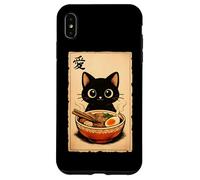 Love Ramen Cat Kawaii Noodle Bowl Anime Ramen Katze Case for iPhone XS Max