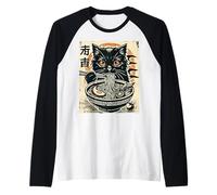 Love Ramen Standard Design Featuring A Cat Raglan Baseball Tee