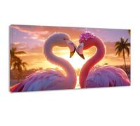 Love Red-Crowned Crane Painting by Numbers for Adults, Painting by Numbers Kits Canvas, DIY Color Oil Paintings Acrylic Paints, Hobbies for Adults Women, for Home Decor 8x16in Without Frame 0z-112
