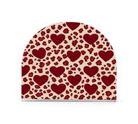 love red Leopard Print Xmas Acrylic acrylic napkin holder for bathroom, restaurant freestanding square napkin dispenser home decor for bathroom, restaurant