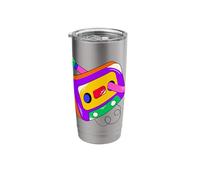 Love Retro Mixtape 80's Blank Cassette Tape Pencil 80s 90's Stainless Steel Insulated Tumbler