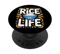 Love Rice Eat Daily Rice Is Life Cook's PopSockets Adhesive PopGrip