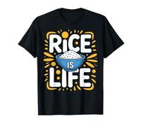 Love Rice Eat Daily Rice is Life Cook's T-Shirt