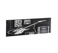 Love Rock -Rectangular Acrylic Table Signs - Clear Custom Nameplates For Office Desk, Restaurant, Events - Smooth Edge Professional Signage.