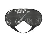 Love Rock Sleep Mask Night's Sleep Soft Eye Mask Adjustable Strap Works Nap Position Sleeping Aid