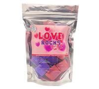 Love Rocks - Heart Shaped Bath Bombs for Valentines Day Gift for her Wife Girlfriend Present Hearts Gifts for Women Made by Hand by UK Family Business Vegan Society Approved and Cruelty Free