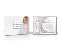 Love Rush by Paris Hilton for Women - 3 Pc Gift Set 3.4oz EDP Spray, 0.33oz EDP Spray (Mini), Wristlet Bag