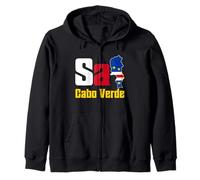 Love Sal Cabo Cape Verde With Cape Verdean Emblem Zip Hoodie