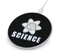 Love Science Logo Phone Charger Fast Charging Pad Charger Anti-Slip 10W with USB Cable