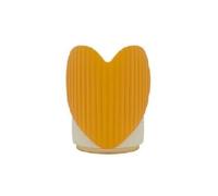 Love-Shaped Makeup Stool with Backrest Modern Dressing Chair and Shoe Changing Stool Iron Frame for Living Room Long-Lasting(Orange)