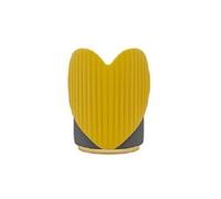 Love-Shaped Makeup Stool with Backrest Modern Dressing Chair and Shoe Changing Stool Iron Frame for Living Room Long-Lasting(Yellow)