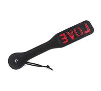 Love Shaped PU Leather Spanking Paddle, BDSM Flogger Whip for Couples, Add Fun to Intimate Play, Ideal for Halloween, Valentine’s Day and Roleplay Games