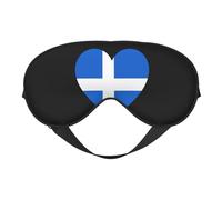Love Shetland Flag 1 Love Shetland Flag Sleep Masks Adjustable Strap Soft Eye Mask for Women Men Travel Work Home