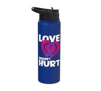 Love Shouldn't Hurt Narcissistic Abuse Domestic Violence Stainless Steel Insulated Water Bottle