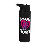 Love Shouldn't Hurt Narcissistic Abuse Domestic Violence Stainless Steel Insulated Water Bottle