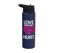Love Shouldn't Hurt Narcissistic Abuse Domestic Violence Stainless Steel Insulated Water Bottle