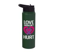 Love Shouldn't Hurt Narcissistic Abuse Domestic Violence Stainless Steel Insulated Water Bottle