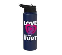 Love Shouldn't Hurt Narcissistic Abuse Domestic Violence Stainless Steel Insulated Water Bottle