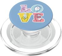 Love Sign Language ASL Interpreter Deaf Community PopSockets PopGrip for MagSafe