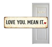 Love Sign, Rustic Romance I Love You Seriously Mean, Wall Signs Valentine's Day Decorations - for Living Room, Bedroom, Farmhouse, Office, Apartment, Hallway, Entrance, Party, Holiday, Wedding