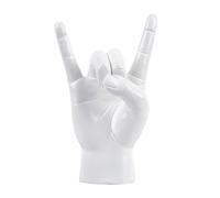 Love Sign Sculpture - Abstract Art Statue, Aesthetic Desk Decoration | 4.72x3.35x7.68 inches Trendy Room Shelf Ornament, Artistic Hand Symbol Accent, Tabletop Present Gift Piece, Home Lounge Placement