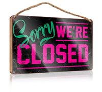 Love Signs For Home Decor Wall Sorry We'Re Closed Wooden Sign Kitchen Funny Sign Boys Bedroom Decor(20X30CM)