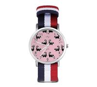 Love Skunks Sport Watch for Men Women Nylon Strap Wrist Watch Analog Quartz Watch