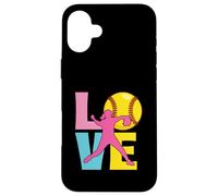Love - Softball Lover Softball Player Softballer Case for iPhone 16 Plus