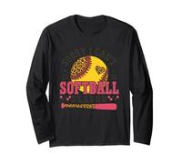 Love Softball Season Hearth Sorry I Can't Design Long Sleeve T-Shirt