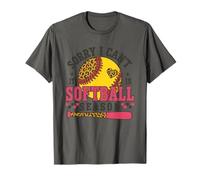 Love Softball Season Hearth Sorry I Can't Design T-Shirt