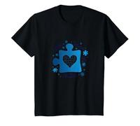 Love Someone with Autism: Awareness & Support T-Shirt, Kids, Black, 4 Years