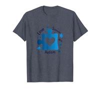 Love Someone with Autism: Awareness & Support T-Shirt, Men, Heather Blue, 5XL