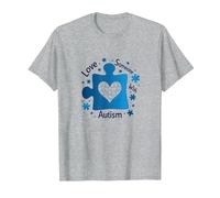 Love Someone with Autism: Awareness & Support T-Shirt, Men, Heather Grey, 4XL