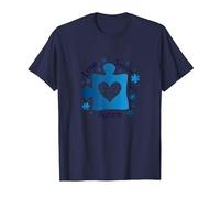 Love Someone with Autism: Awareness & Support T-Shirt, Men, Navy, L
