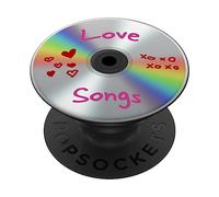 Love Songs CD Retro Compact Disc Vintage 80s 90s Music Hits PopSockets Adhesive PopGrip