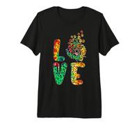 Love Staffordshire Bull Terrier Dog Funny Sunflower Tie Dye Premium T-Shirt
