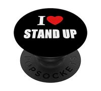 Love Stand-Up Comedy Improv Fans And Comedians PopSockets Adhesive PopGrip